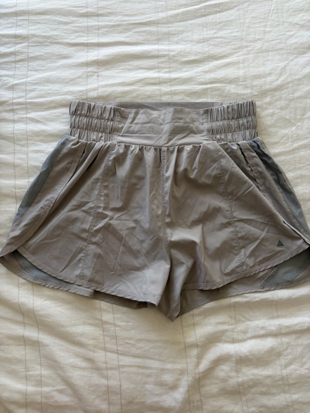 Balance Athletica High-Rise Athletic Shorts in Taupe